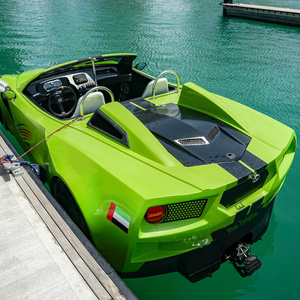 Modern Water Entertainment Floating Car Water Sport Jet Car Boat Luxury Jet Ski Car On The Water Luxurious Fiberglass Boat