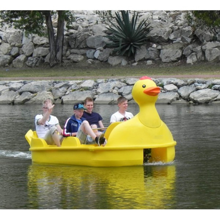 duck shape paddle boat fiberglass duck pedal boat for sale