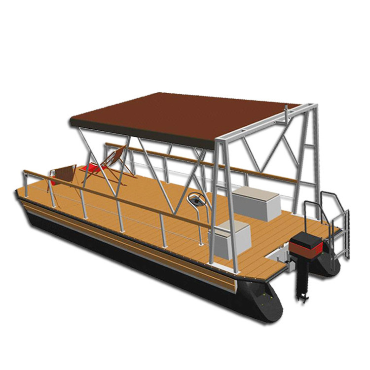 Roto molding plastic pontoon float plastic working boat pontoon floats for sea party boat luxury pontoon