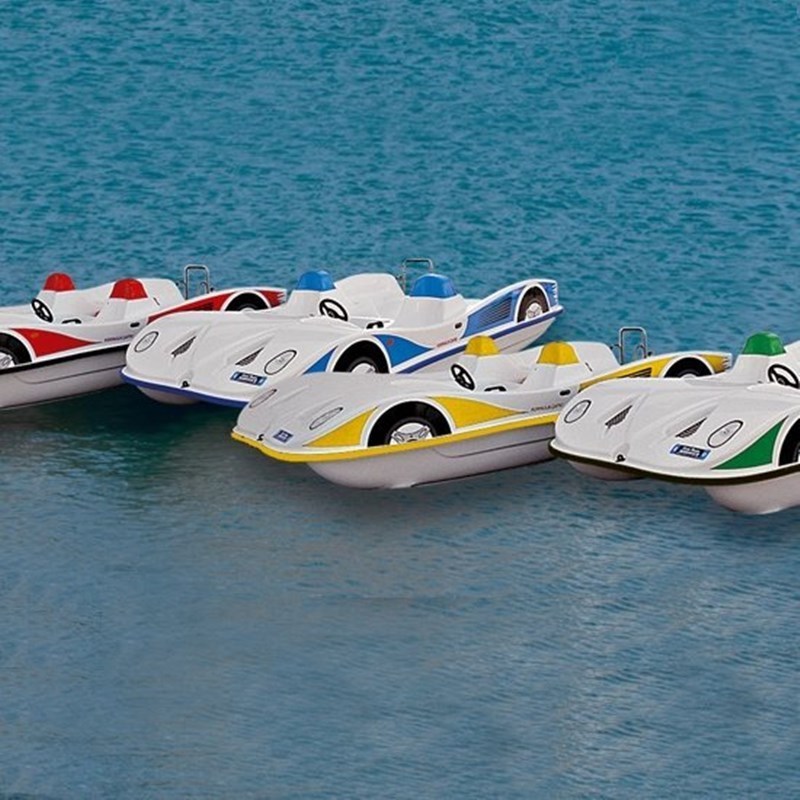 2020 new model pedal powered boat propeller 4 person pedal boat with slide