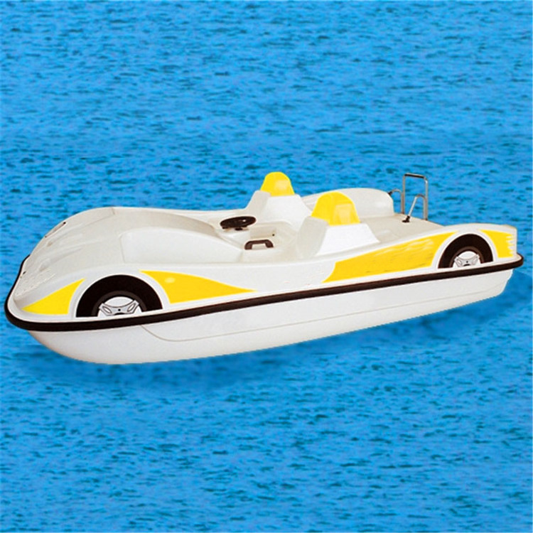 2020 new model pedal powered boat propeller 4 person pedal boat with slide