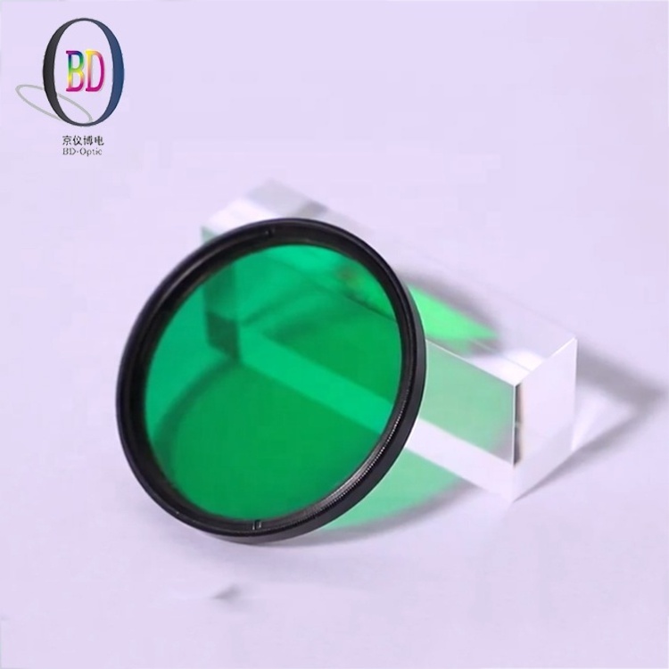 Custom shape 530nm optical interference fluorescence light filters