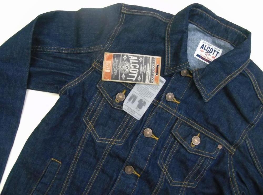 Factory Overrun/Surplus Branded Labels Long Sleeve Men's Cotton Denim Trucker Jacket Multi Button Pockets Bangladeshi Stock Lot