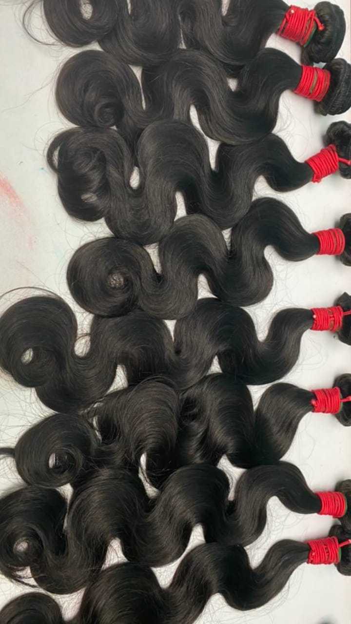 Brazilian Hair Virgin High Quality!! Raw Single Donor Hair Full Cuticle Aligned 100% Human Hair Raw Material From Vietnam