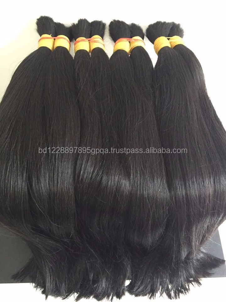 Wholesale Top Quality Bulk Raw Virgin Unprocessed Raw Indian Temple Hair