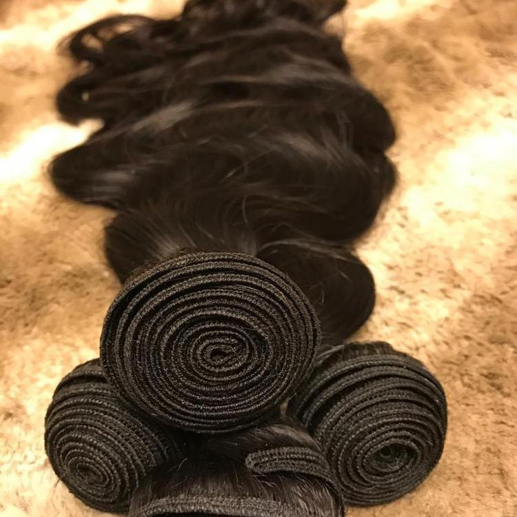 Double Machine Weft 100% brazilian body wave 12A grade 8-28 inch natural color human hair weft 100g per