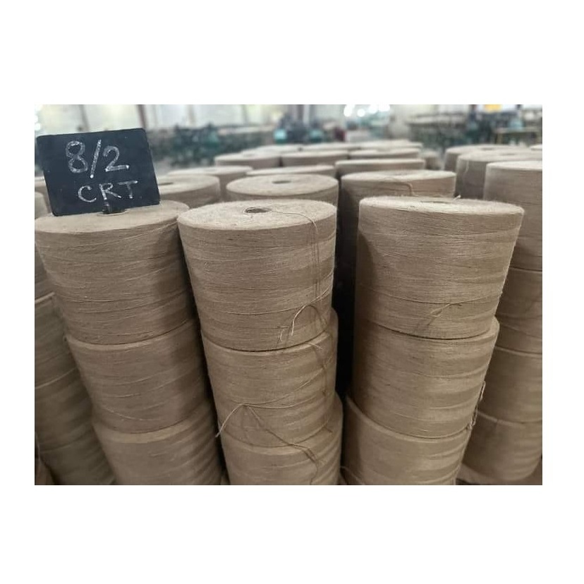 Made In Bangladeshi Factory Natural Raw Jute Yarn Standard Quality Customize Eco-friendly Wholesale 100% Nature Jute Yarn. BD