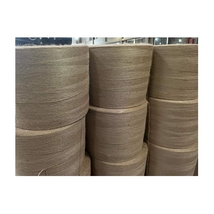 Made In Bangladeshi Factory Natural Raw Jute Yarn Standard Quality Customize Eco-friendly Wholesale 100% Nature Jute Yarn. BD