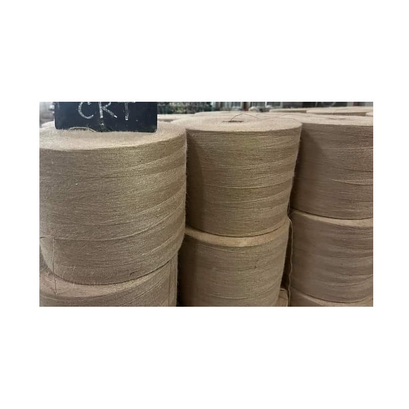 Made In Bangladeshi Factory Natural Raw Jute Yarn Standard Quality Customize Eco-friendly Wholesale 100% Nature Jute Yarn. BD