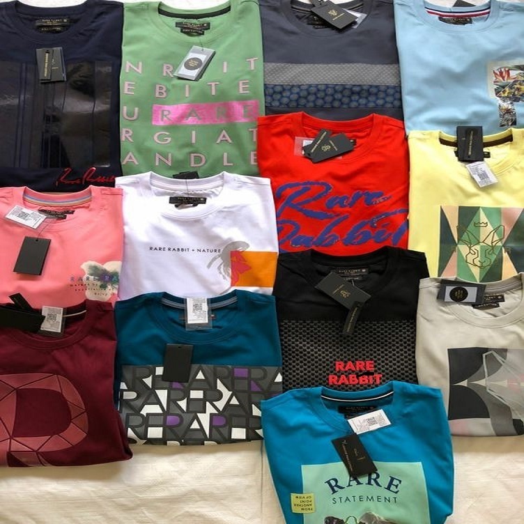 Surplus branded T shirt Stock lot Leftover Overruns Apparel Stocktot Bangladesh/ Men Cheap price branded stock lot t shirt