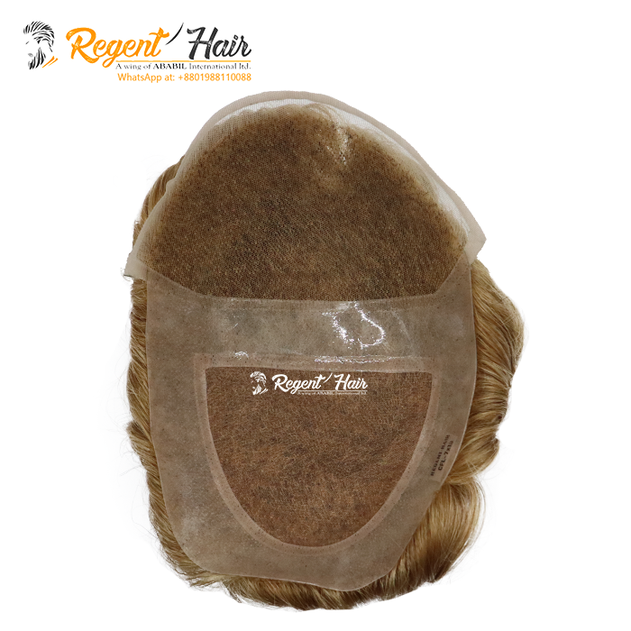 Bangladeshi Factory Manufacture Toupee Men Toupee Custom Breathable Skin Base Hairpiece 100% Human Hair Toupee For Men Hair