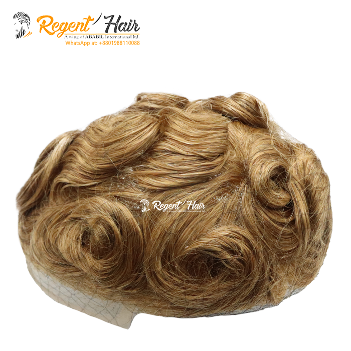 Bangladeshi Factory Manufacture Toupee Men Toupee Custom Breathable Skin Base Hairpiece 100% Human Hair Toupee For Men Hair