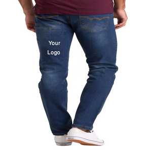 Custom Logo Stylish New Designer Embroidered Jeans Tapered Mens Scratch Pants Fit Slim, Regular Skinny Jeans Men Jeans