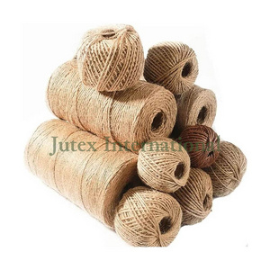 100% Jute Yarn For Knitting Sewing Handicraft Eco Material Natural High Quality Custom Color OEM Supply Supported Export 2023