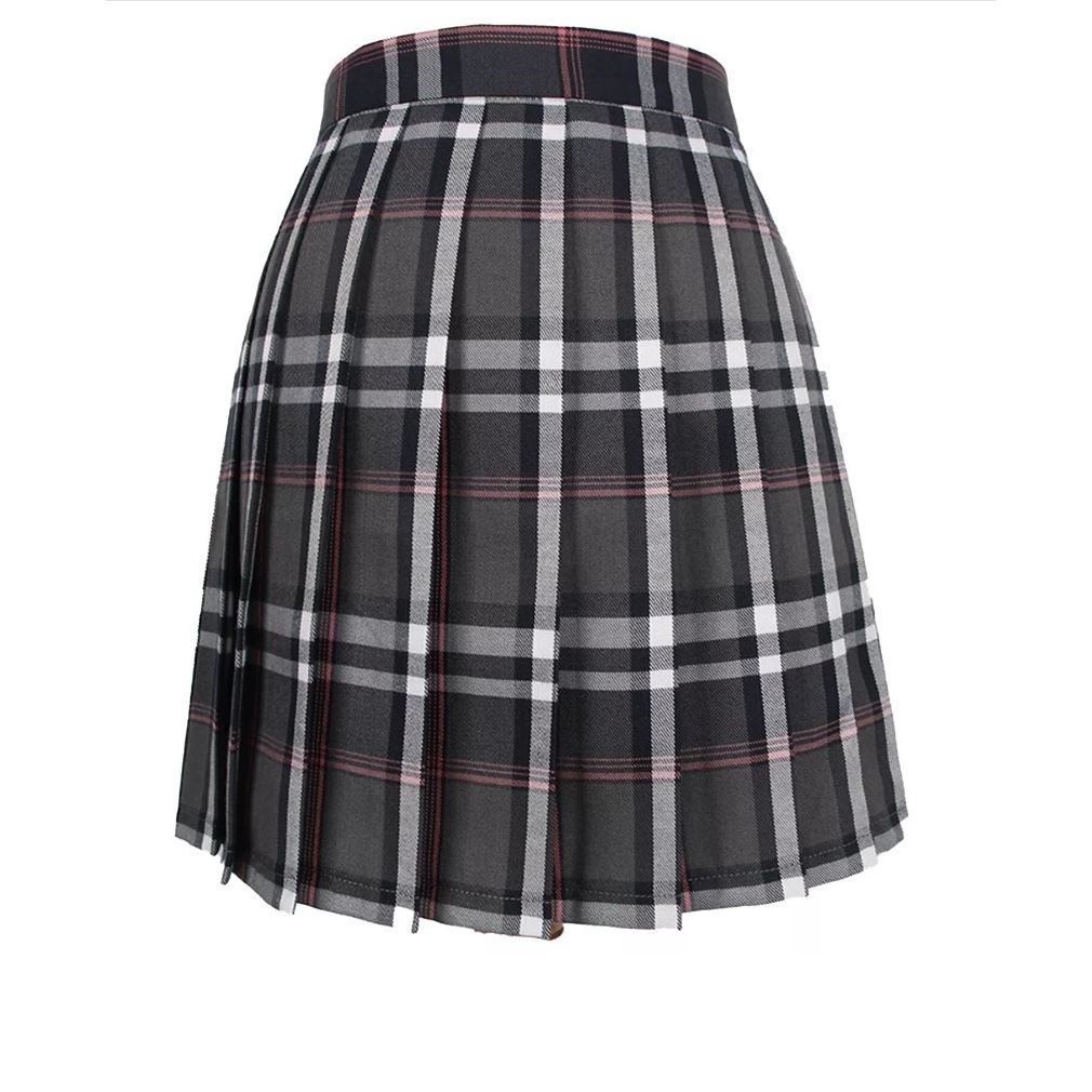 Hot Sale Wholesale Price Women Fashion A-Line Side Zipper High Waisted Plain Pleated Skirt Girls Short Skirts With Pants