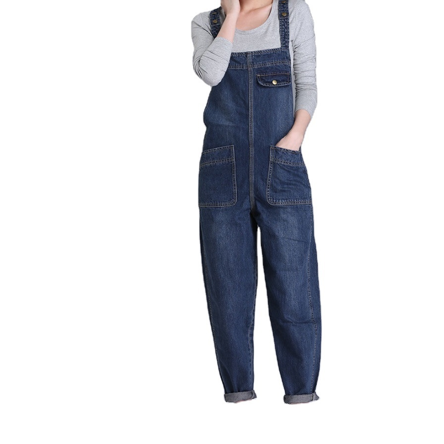 Women's Sleeveless Rompers Overall Jeans Jumpsuit Denim Women Full Length Denim Overalls Strapless Denim Export From BD