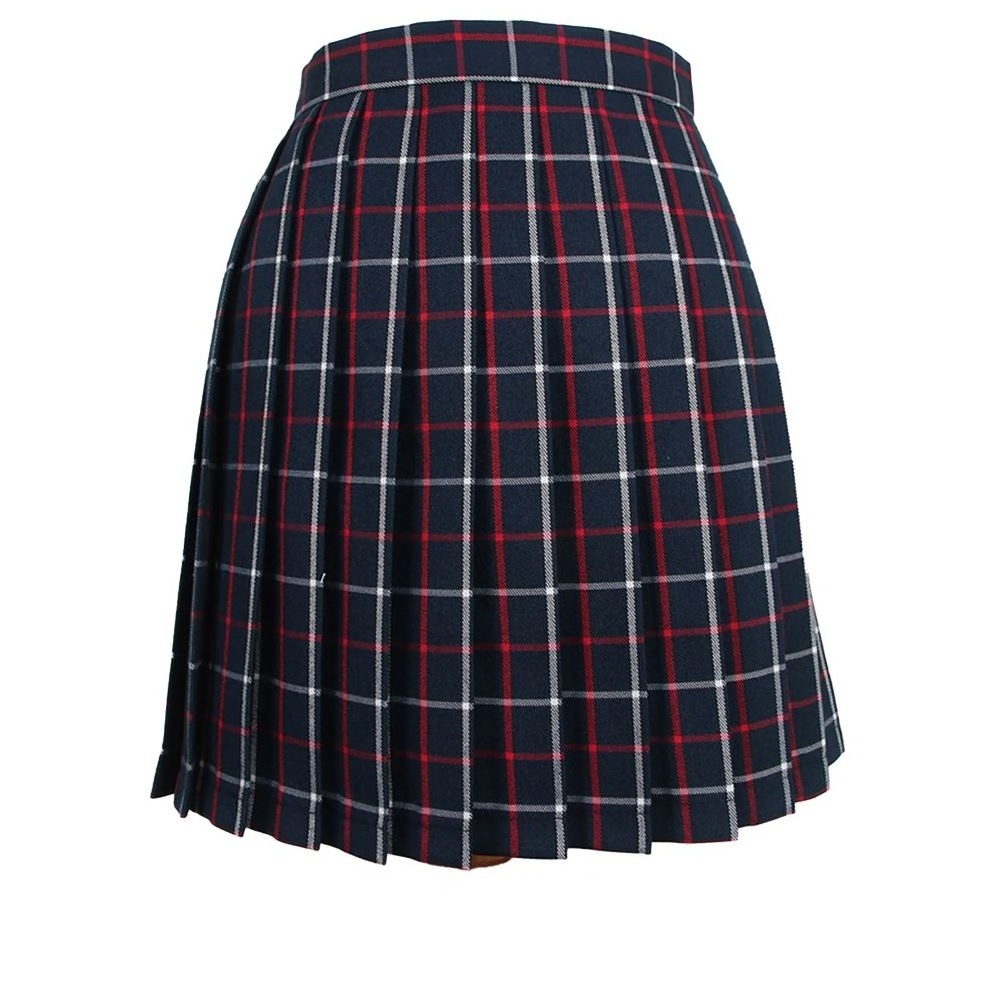 Hot Sale Wholesale Price Women Fashion A-Line Side Zipper High Waisted Plain Pleated Skirt Girls Short Skirts With Pants