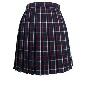 Hot Sale Wholesale Price Women Fashion A-Line Side Zipper High Waisted Plain Pleated Skirt Girls Short Skirts With Pants