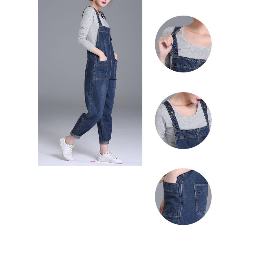 Women's Sleeveless Rompers Overall Jeans Jumpsuit Denim Women Full Length Denim Overalls Strapless Denim Export From BD