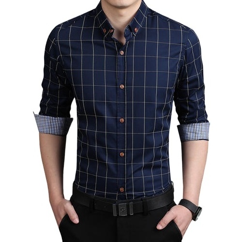 High Quality Checked Shirt For Men's OEM Wholesale Cheap Price Checked Shirt For Men's From Bangladesh Customized Shirt