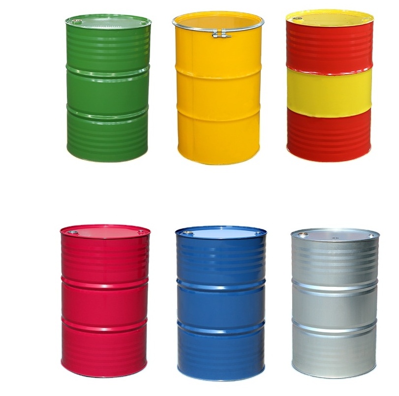 Wholesale Customization support Industrial Safety 45 50 55 Gallon Chemical GI Barrel Stainless Steel Oil Drum