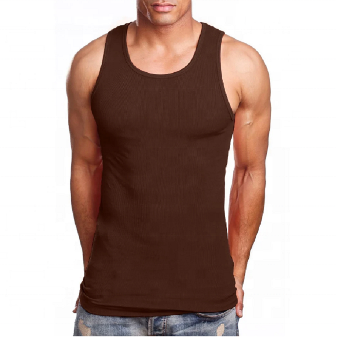 Men Tang Tops Solid Blank Soft Fabric Sleeveless 2022 New Design Men's Solid Color Tang Tops Wholesale Gym Workout