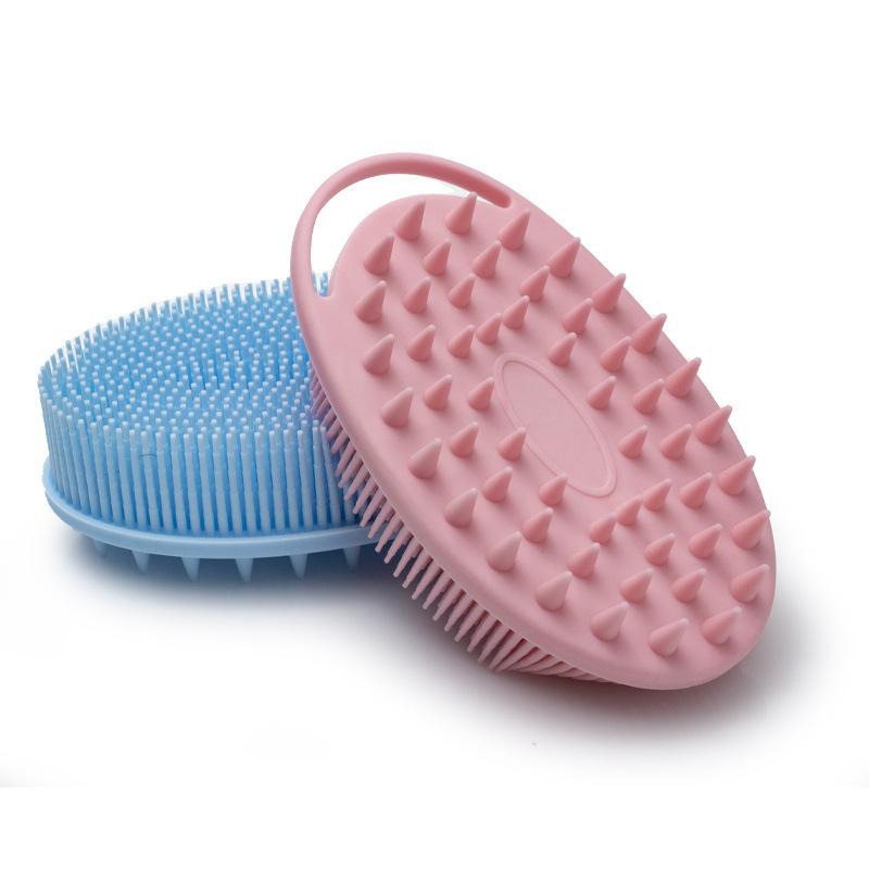 Handheld Cleansing Skin Private Label Bath Brush Gentle Exfoliating And Lather Well Silicone Bath Brush Body