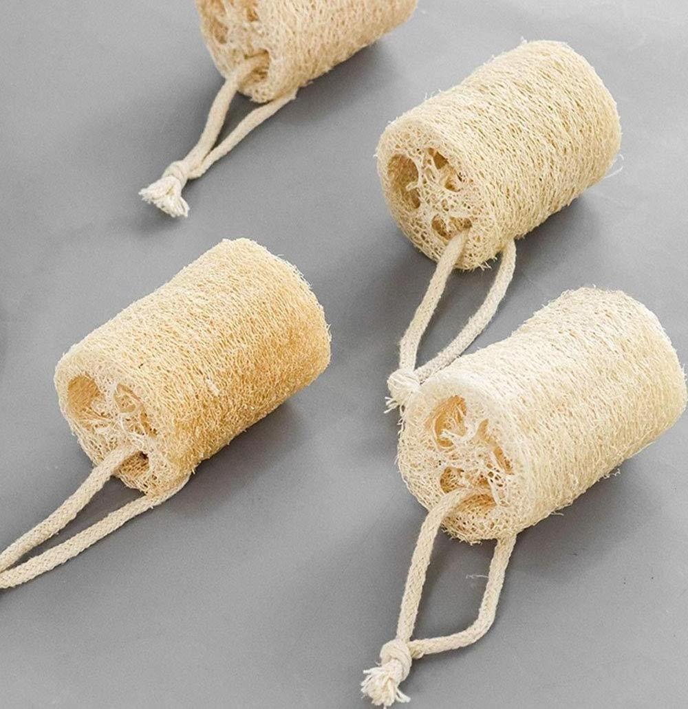 Natural Organic Loofah Bath Brush Eco-Friendly Natural Exfoliating Real Shower Loofah Sponge For Bath Loofah Brush