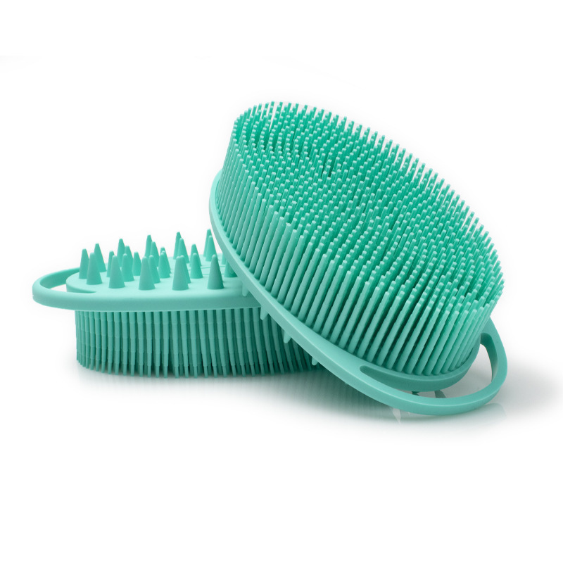 Handheld Cleansing Skin Private Label Bath Brush Gentle Exfoliating And Lather Well Silicone Bath Brush Body