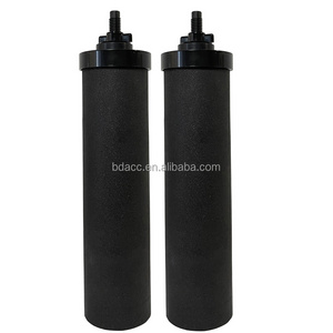 carbon block water filter replacement cartridge for gravity filtration systems compatible with PF-2 fluoride reduction filter