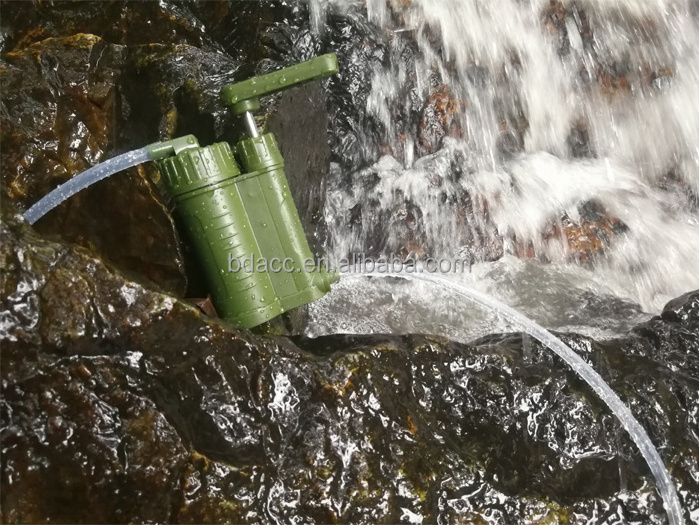 filter water mini 0.01um uf filter with KDF and activated carbon fiber survival water filter for outdoor and emergency