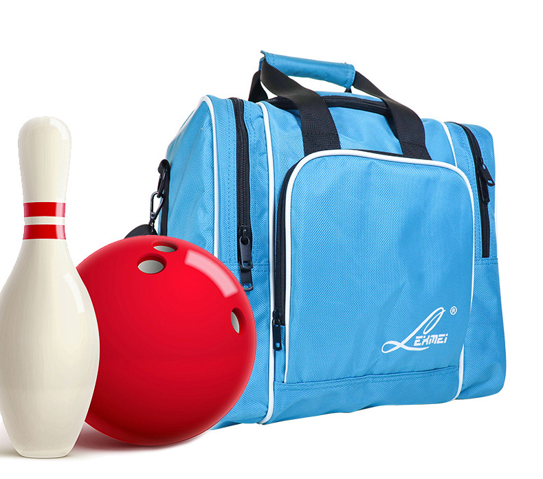 Durable Single Bowling Ball Carry Bag With Extra Storage Pockets Sports Racket Bag