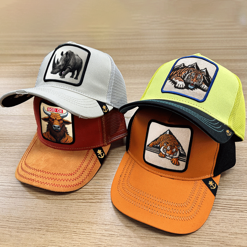 Custom Embroidery Logo Animal Patch Fitted Baseball Caps Camo Gorras Original Trucker Hat Richardson 112 Trucker Hat