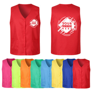 volunteer vests with logo printing advertising shirt custom work clothes group unisex vest Waistcoat