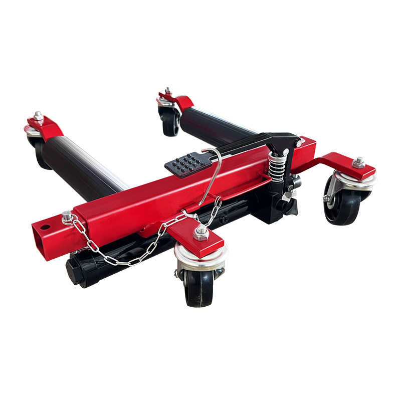 Dragway Tools 12in Hydraulic Vehicle Positioning Moving Tire Jack Car Wheel Dolly 1500 LBS Aluminum Go Jack Shifter