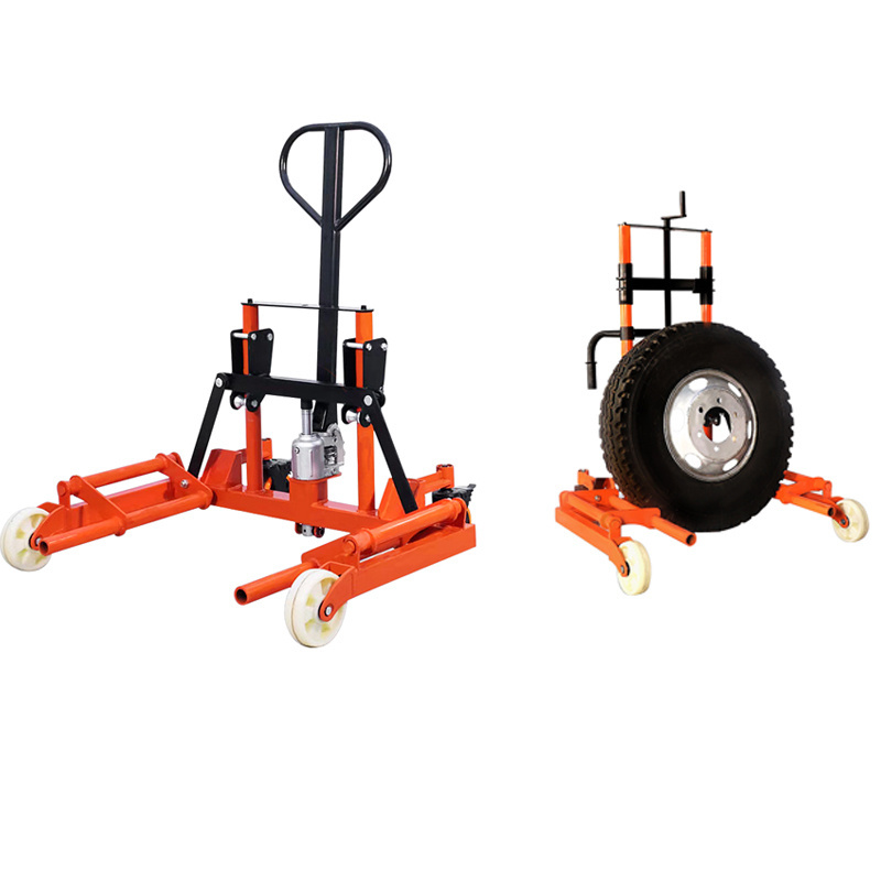 New Product Tire Forklift Handling Machine Manual Hydraulic Wheel Tire Lifter In Tire Changers For Large Trucks