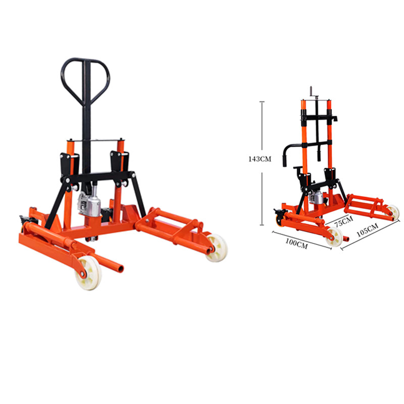 New Product Tire Forklift Handling Machine Manual Hydraulic Wheel Tire Lifter In Tire Changers For Large Trucks