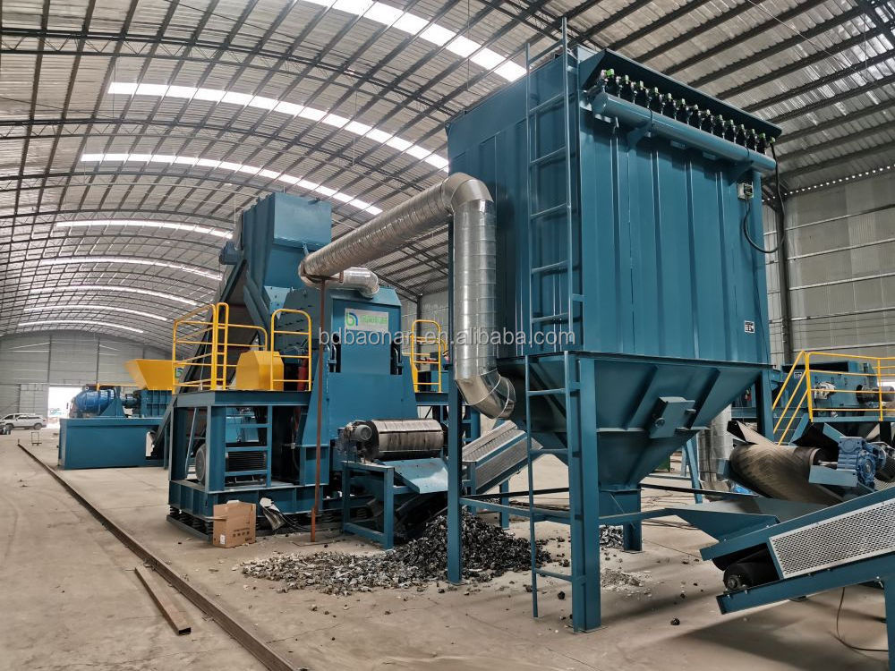 Efficient garbage recycling two-axis shredder