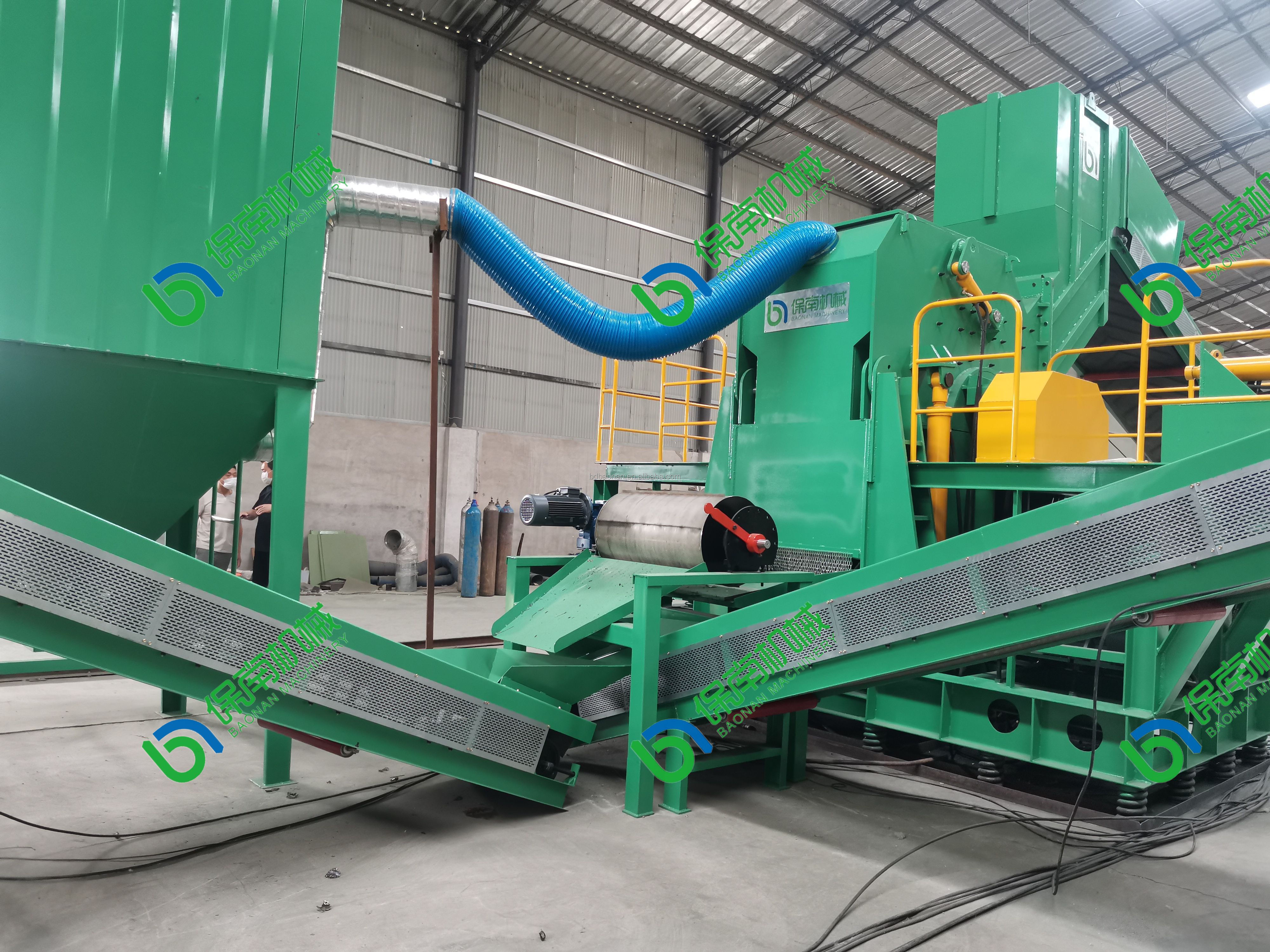 Recycling used car scrap metal crusher / metal shredder machine price