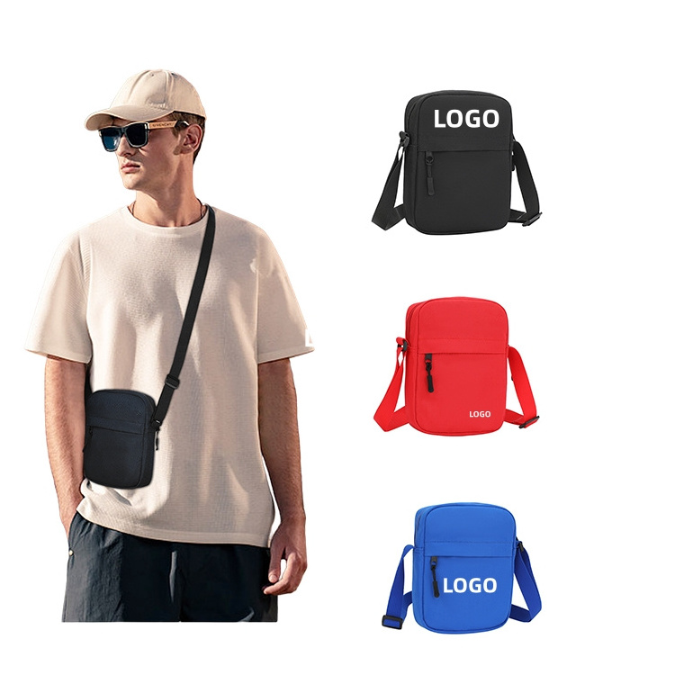 OEM/ODM Custom Black small men cross pouch women messenger bags Shoulder bag custom men crossbody bag men