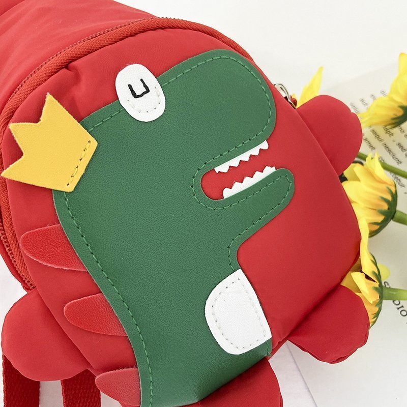 Custom Cartoon Little Dinosaur Cute School messenger Bag Multicolor Nylon Kids' Shoulder Handbag Chest Bags for Children