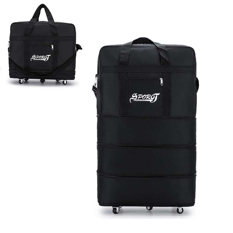 Unisex Lightweight Foldable trolley school bag Waterproof Luggage Bags Large capacity Folding Travel bag with wheels