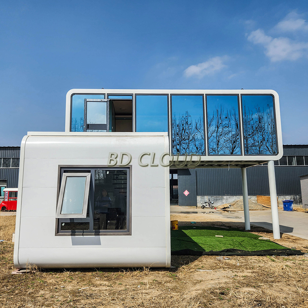 Prefab house container apple cabin house with bathroom