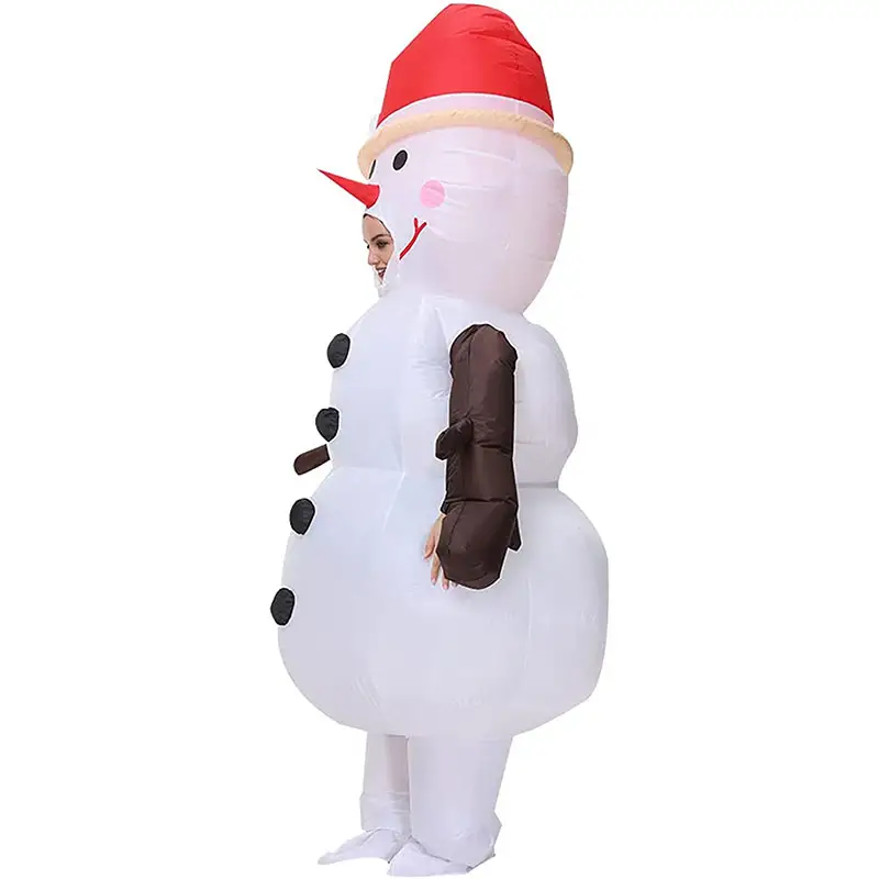 botargas disfraz inflable Inflatable christmas Snowman Costume Adult Blow up Costume adult size  for Halloween