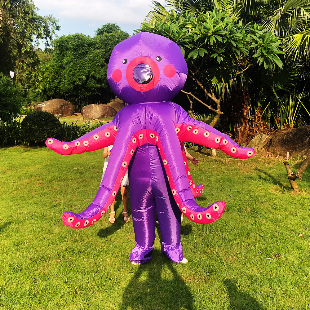 halloween mascotas mascaras para halloween disfraces de pulpo inflatable  kids carnival baby octopus mascot costume  for sale