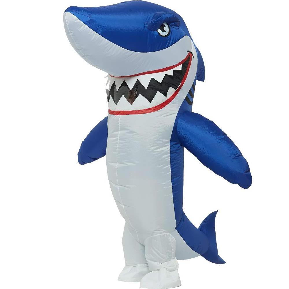 disfraz corporeo holiday Inflatable  Adult Body Shark Costume Blow up Costume Party Dress up Funny Halloween shrek Costume