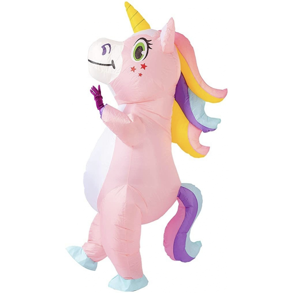 adult white inflat unicorn cartoon holiday party inflatable costume toy animal costume fat suit mascot costumes for adults