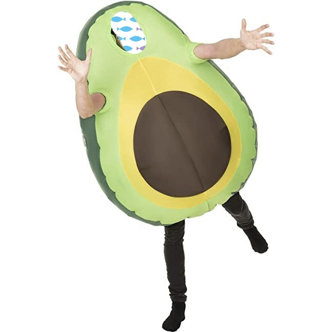 botargas disfraz inflable hot sale halloween adult large inflatable avocado mascot costume suppliers