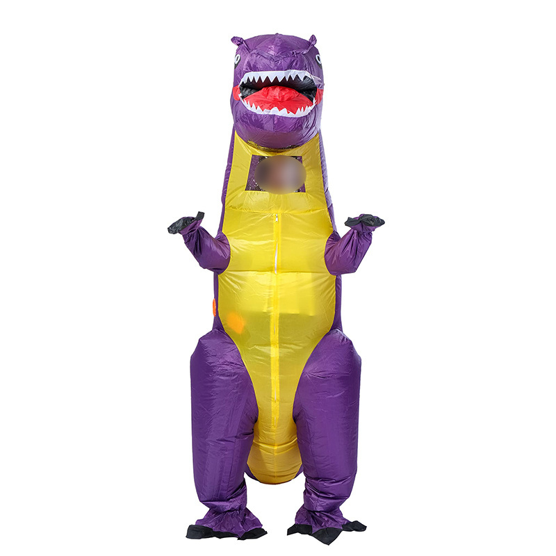 botarga disfras disfraz de dinosaurio inflable disfrases adultos purple dinosaur suit Inflatable maskot Costume Halloween