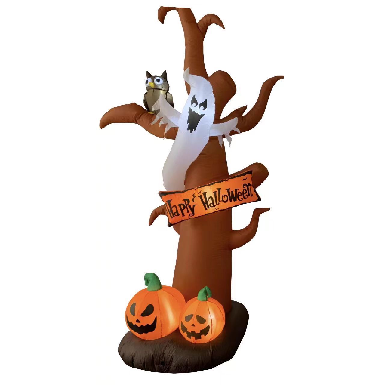 Halloween Inflatables Ghosts Pumpkins Tree Decorations Blow Ups Party  LED Lights  Outdoor Yard